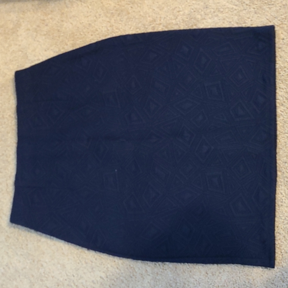 Navy Pencil Skirt